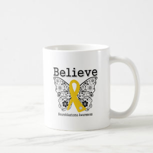 Mug Croire - Papillon de cancer de neuroblastome