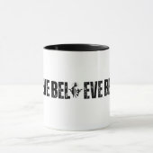 Mug CROIRE Silhouette chrétienne ouverte avec foi (Centre)