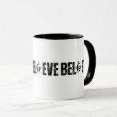 Mug CROIRE Silhouette chrétienne ouverte avec foi (Devant droit)
