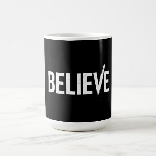 Mug CROIRE Typographie Gras Design Motivationnel (Centre)