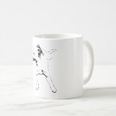 Mug Croisé dynamique de la feuille, croisé à la broche (Devant droit)