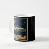 Mug Croiseur Rétro dans l'Espace Profond (Devant gauche)