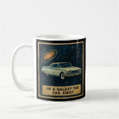 Mug Croiseur Rétro dans l'Espace Profond (Gauche)