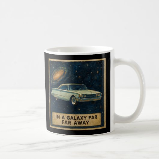 Mug Croiseur Rétro dans l'Espace Profond (Droite)