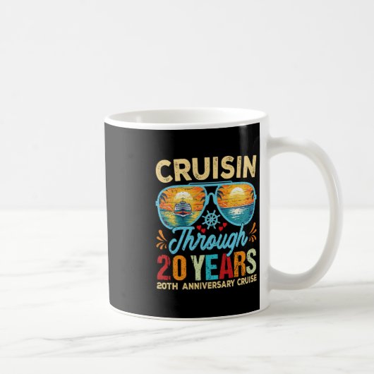 Mug Croisière à travers 20 ans 20e anniversaire de mar (Droite)