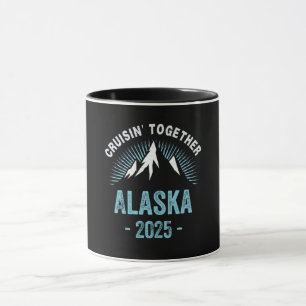 Mug Croisière Alaska 2025 Famille amis vacances Voyage