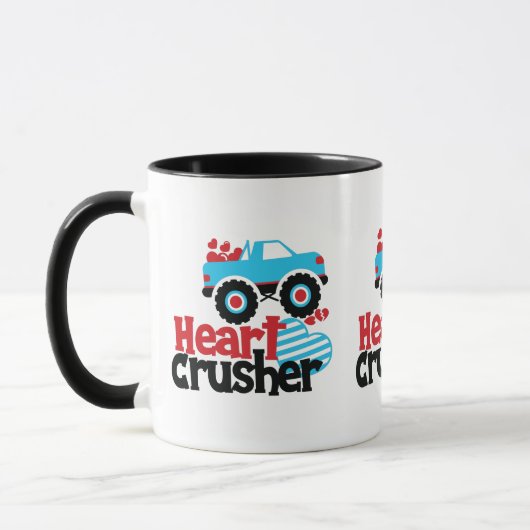 Mug Croisière Coeur de Camion Monster bleu Valentine (Gauche)