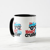 Mug Croisière Coeur de Camion Monster bleu Valentine (Devant gauche)