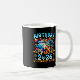 Mug Croisière d'anniversaire 2026 Créer des souvenirs
