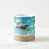Mug Croisière de plage en famille tropicale Fun (Centre)