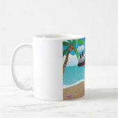 Mug Croisière de plage en famille tropicale Fun (Gauche)