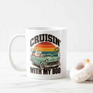 Mug Croisière en voiture fantôme rétro avec mon amour