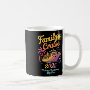 Mug Croisière familiale 2025 Tie Dye Famille Vacance a
