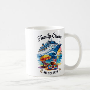 Mug Croisière familiale 2026 Voyage au Mexique Corresp
