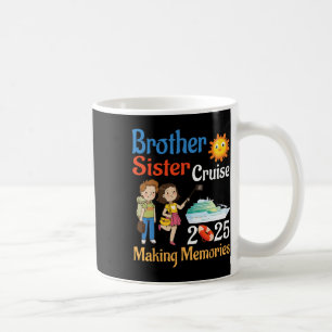 Mug Croisière Frère Et Soeur 2025 Voyage Créant Mémoir