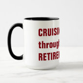 Mug Croisière par la retraite (Gauche)