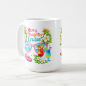 Mug Croisière tropicale mère fille pour des vacances (Devant gauche)