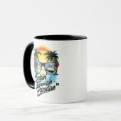 Mug Croisine" à travers le paradis : Vibes d'évasion t (Devant gauche)