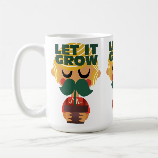 Mug Croissance de la moustache (Gauche)