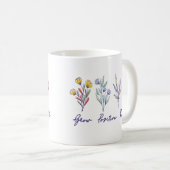 Mug Croissance des pensées positives Fleur sauvage Flo (Devant droit)