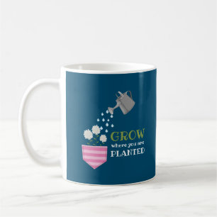 Mug Croissance là où vous êtes planté de poche inspira