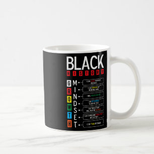Mug Croissance Mindset Définition Cool Noir Mois d'his