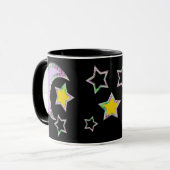 Mug Croissant de lune et étoiles (Devant gauche)