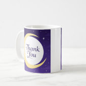 Mug Croissant de Lune Jaune Clair Merci (Devant gauche)