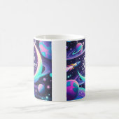 Mug Croissant lune, étoiles, planètes (Centre)