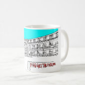 Mug Croissants de Hulme, Manchester, (Devant droit)