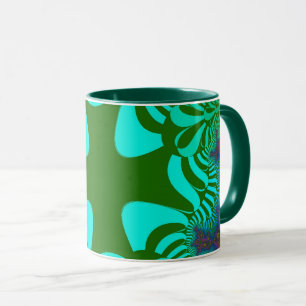 Mug Croix arc en ciel verte