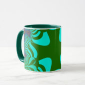 Mug Croix arc en ciel verte (Devant gauche)