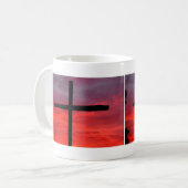 Mug Croix au lever de soleil (Devant gauche)