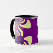 Mug Croix blanc cassé et violet (Devant gauche)