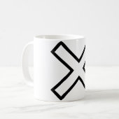 Mug Croix blanche de X (Devant gauche)