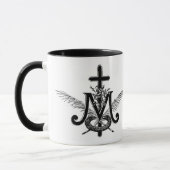 Mug Croix catholique celte et mariale religieuse (Gauche)