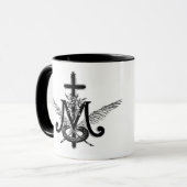 Mug Croix catholique celte et mariale religieuse (Devant gauche)