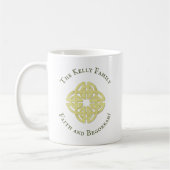 Mug Croix celtique d'or classique foi et Begorrah (Gauche)