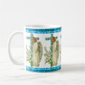 Mug Croix chrétienne bleue (Gauche)