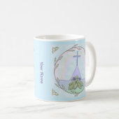 mug croix chrétienne de primevères (Devant droit)