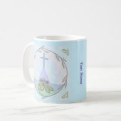 mug croix chrétienne de primevères (Devant gauche)