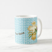 mug Croix chrétienne Faith Rose (Devant droit)