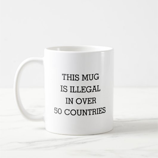 Mug Croix chrétienne - Illégale dans plus de 50 pays (Gauche)