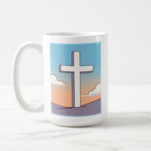 Mug Croix Chrétienne Inspirante (Gauche)