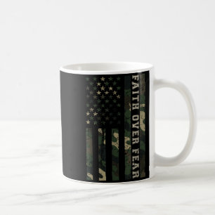 Mug Croix chrétienne Jésus Foi Sur La Peur Camo Drapea