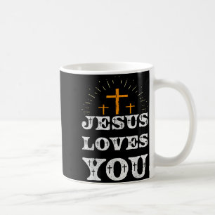Mug Croix chrétienne Jésus vous aime Foi