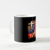 Mug Croix Christ American Flag Pride main Christian (Devant gauche)