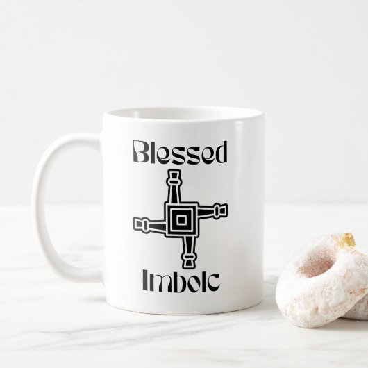 Mug Croix de Brigid Imbolc (Avec donut)