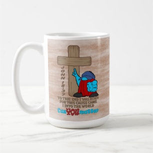 Mug Croix de Christ Rufus Mots Inspirationnels
