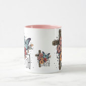 Mug Croix de foi florale (Centre)